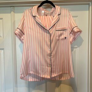 Victorias Secret Pajama Set, NWT, size Large, pink, white & black